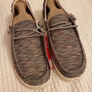 Hey Dude Multicolored Slip-On Loafers with White Sole